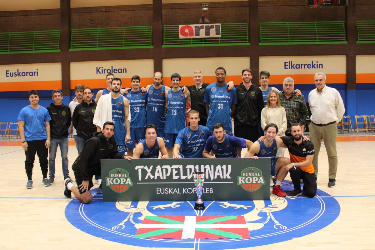 Guuk Gipuzkoa Basket campeón de la Euskal Kopa LEB 2022 Federación